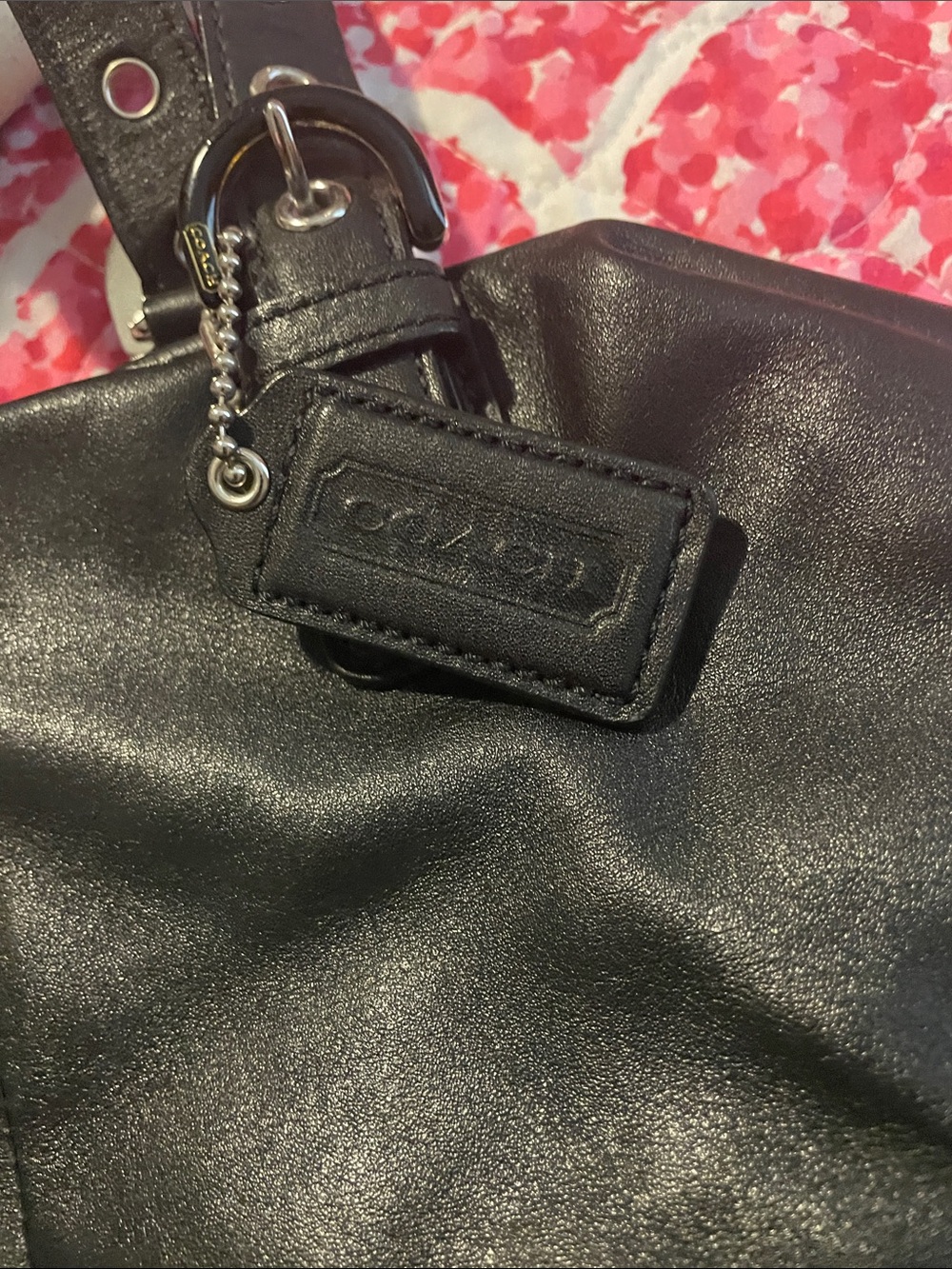 Coach Black Leather Shoulder Bag - Picture 2 of 9